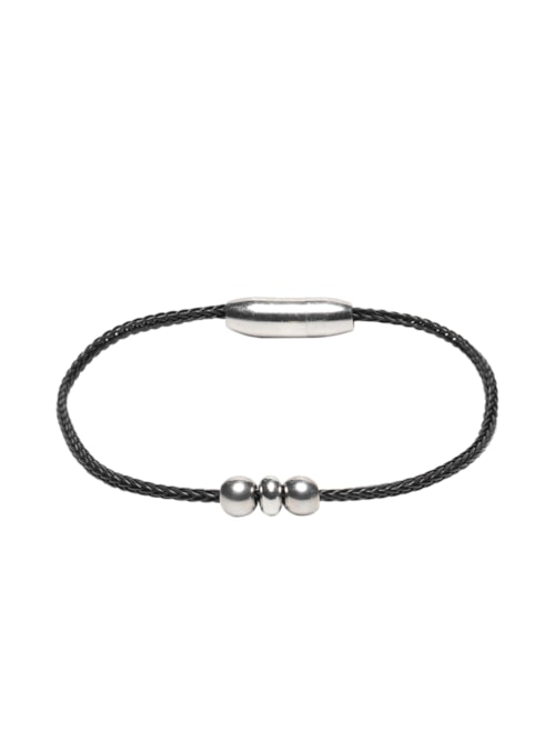 Pulseira Masculina Slim Beauty Cabo De Aço – Preto