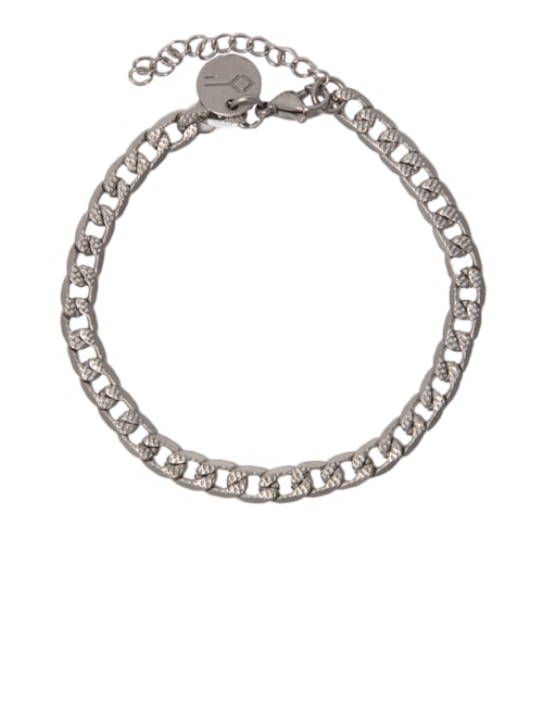 Pulseira Masculina Steve De Aço – Prata