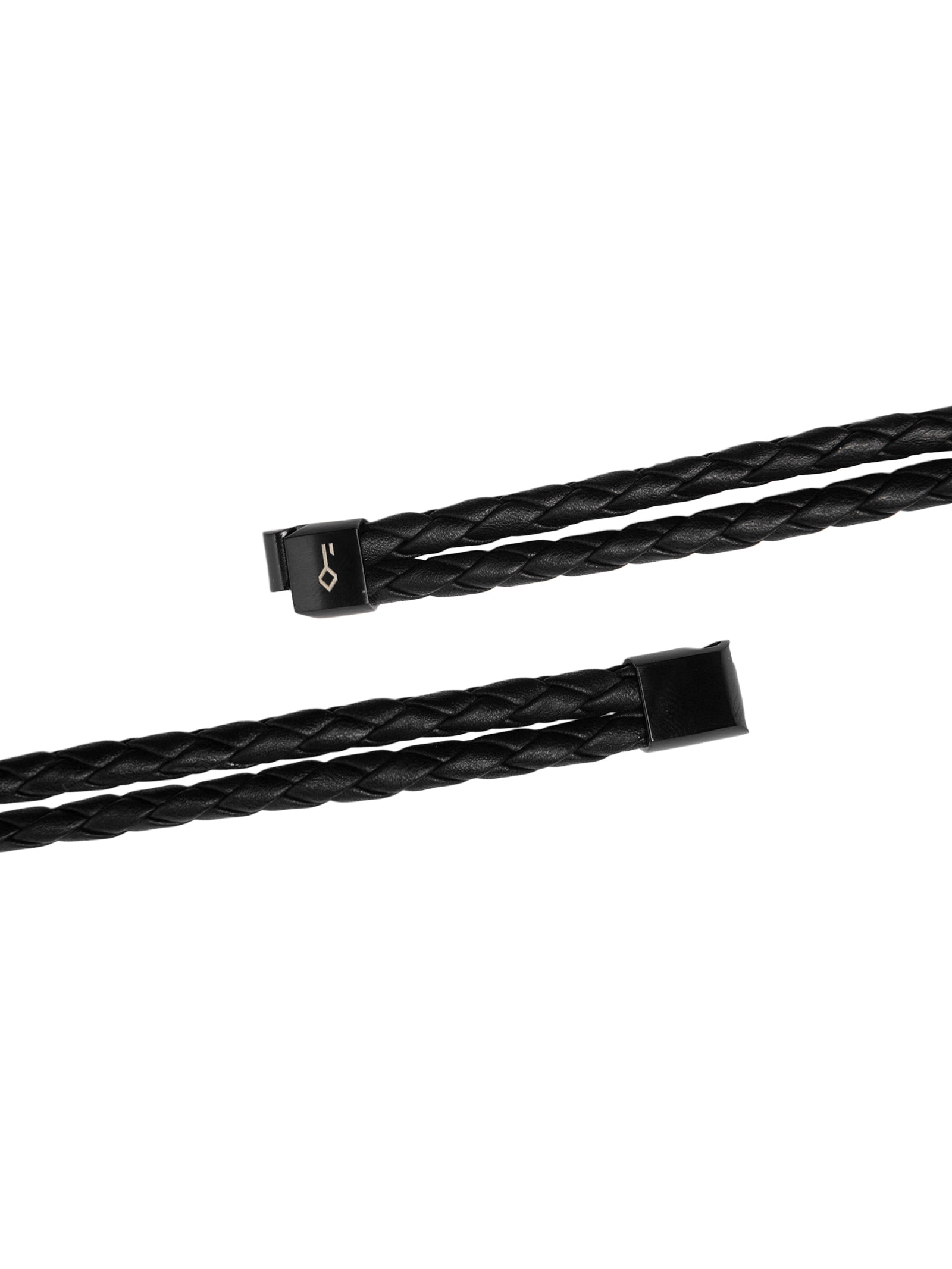 Pulseira Masculina Veyron De Couro Preto Key Design