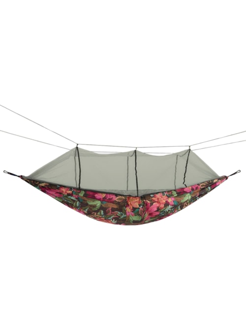 Rede De Camping Painted Flowers - Verde