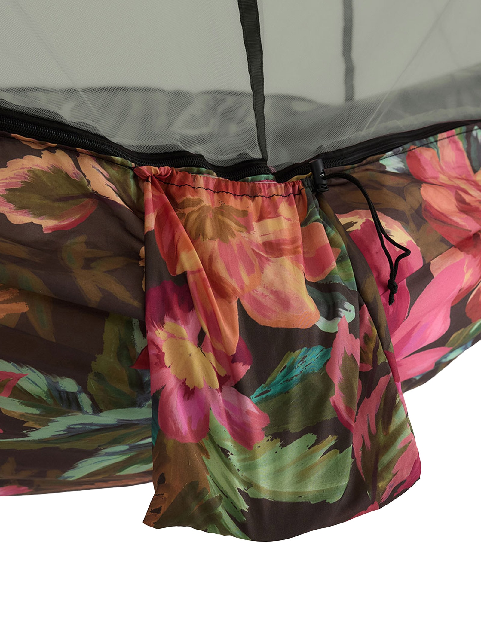 Rede De Camping Painted Flowers Verde Farm Etc