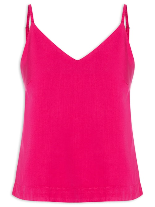 Regata Alças Tencel – Rosa