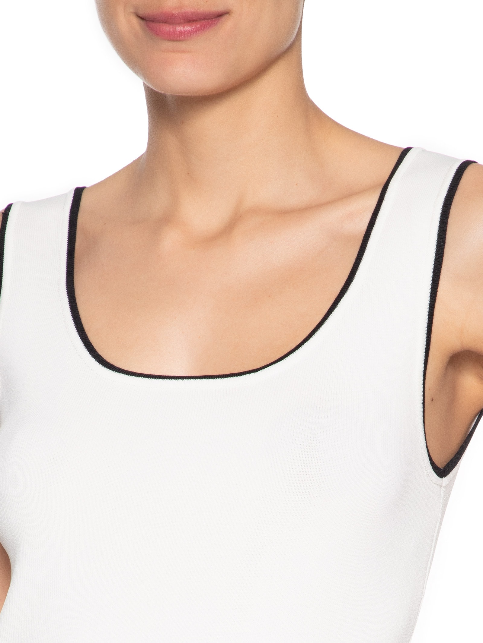 Regata Bicolor Feminina Em Tricot Off White Market 33