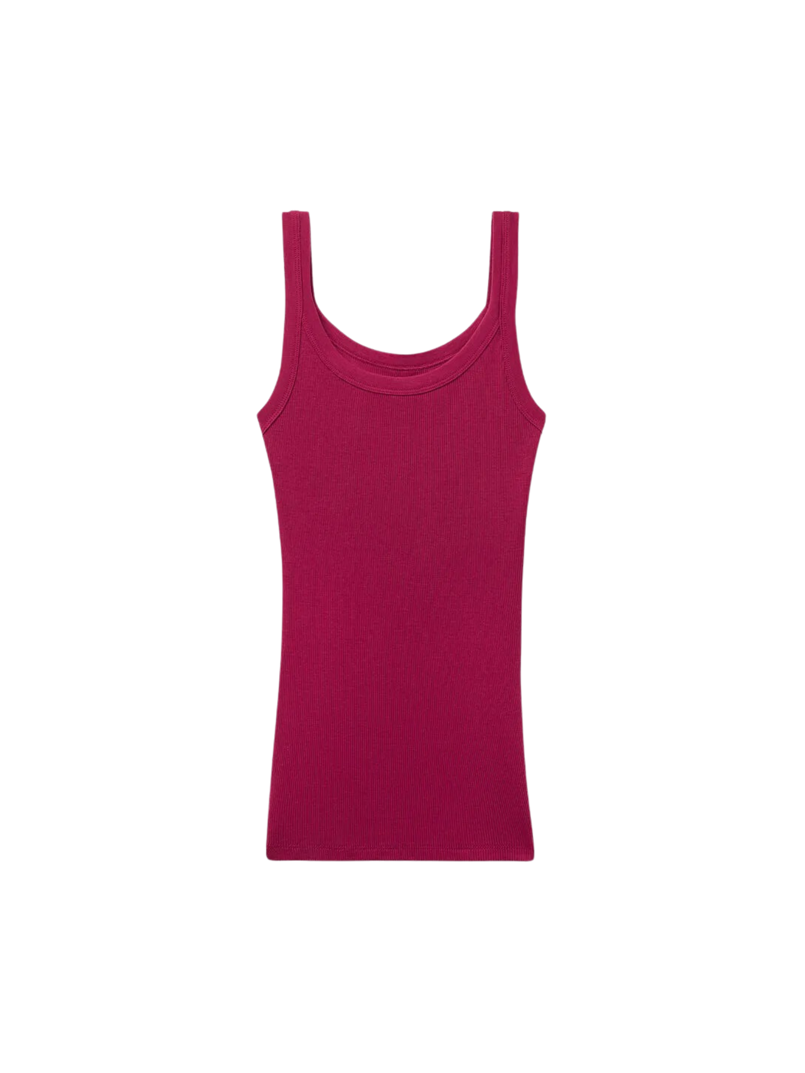 Regata Canelada Estilo Remador Em Algodão Supima Bordô Intimissimi