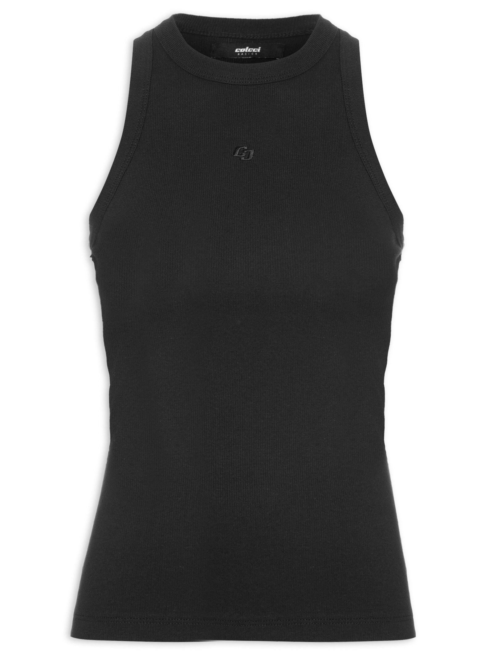 Regata Canelada Feminina Preto Colcci