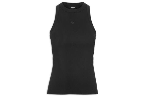 Regata Canelada Feminina - Preto