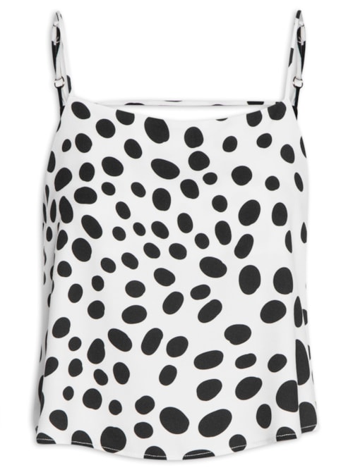 Regata Crepe Alças – Branco