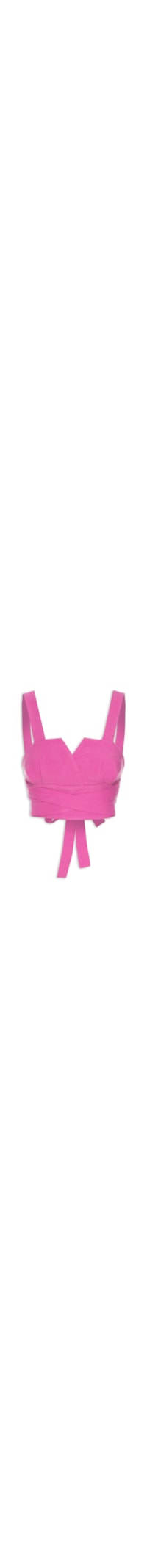 Regata Cropped Amarração Cintura - Rosa