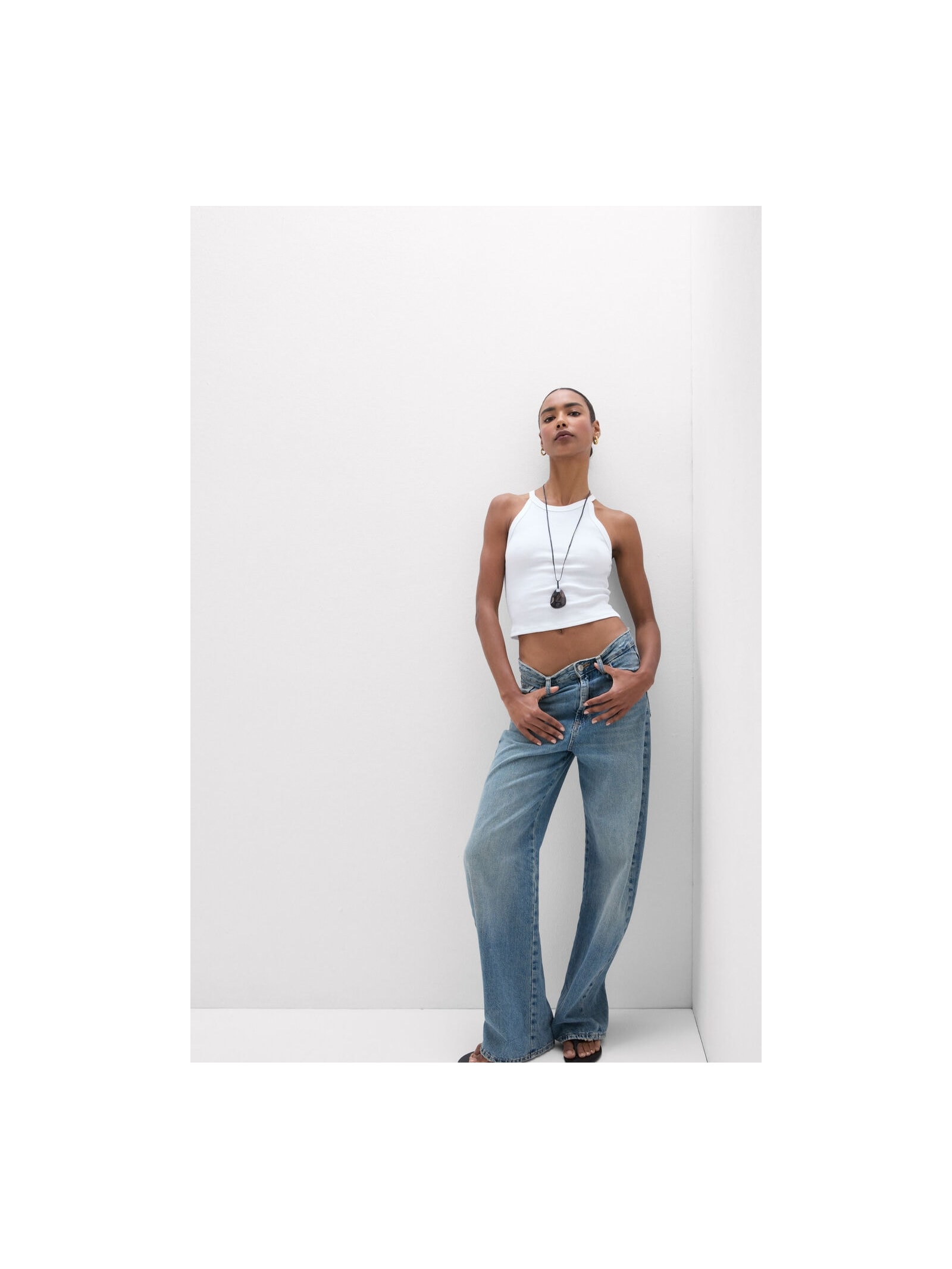 Regata Cropped Canelada Em Algodão Supima Branco Intimissimi