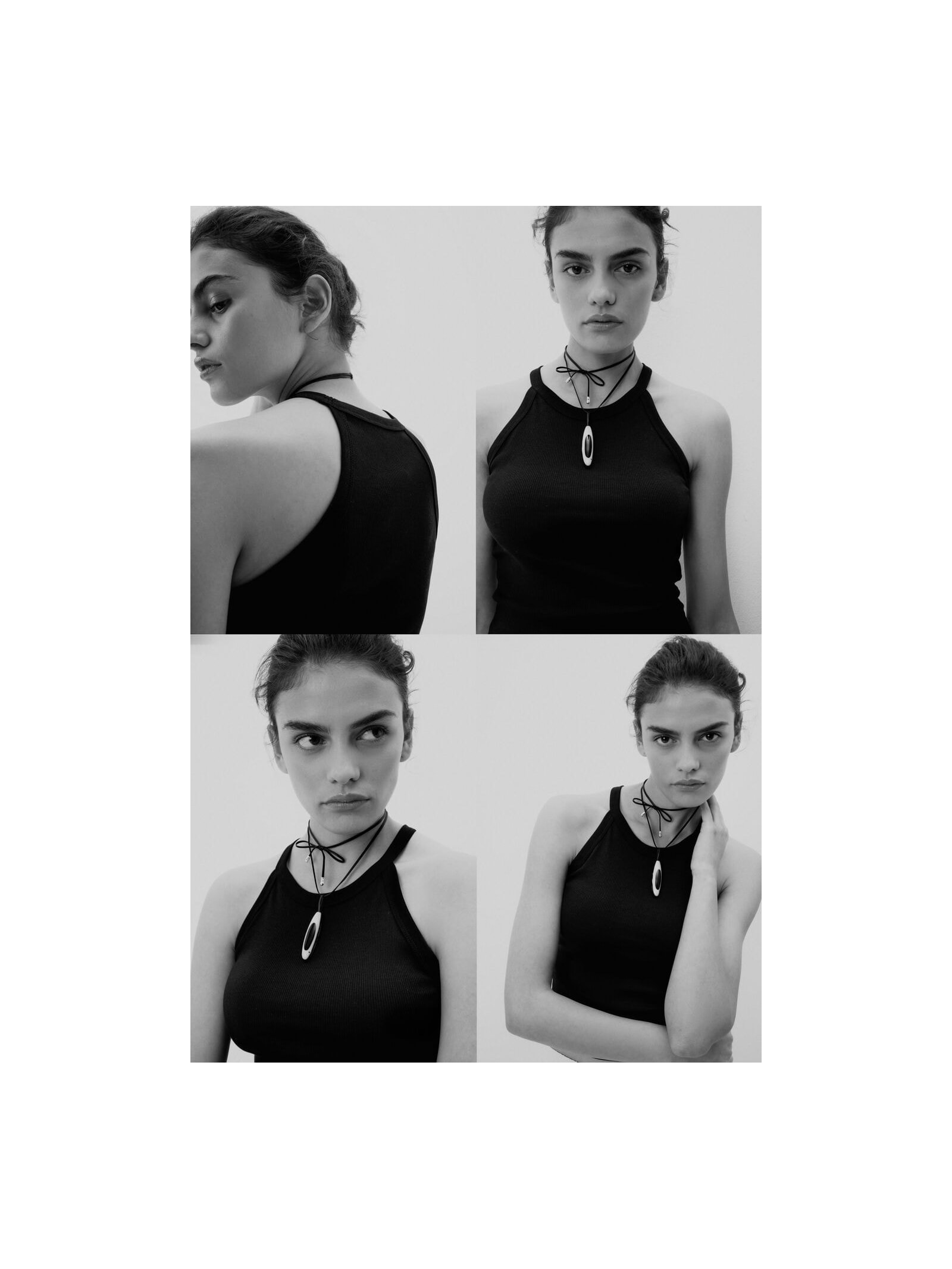 Regata Cropped Canelada Em Algodão Supima Preto Intimissimi