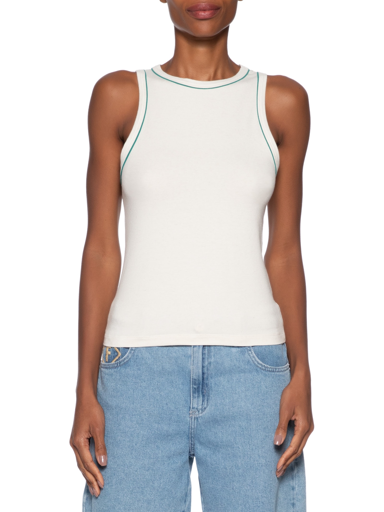 Regata de Linho Feminina – Branco Forum