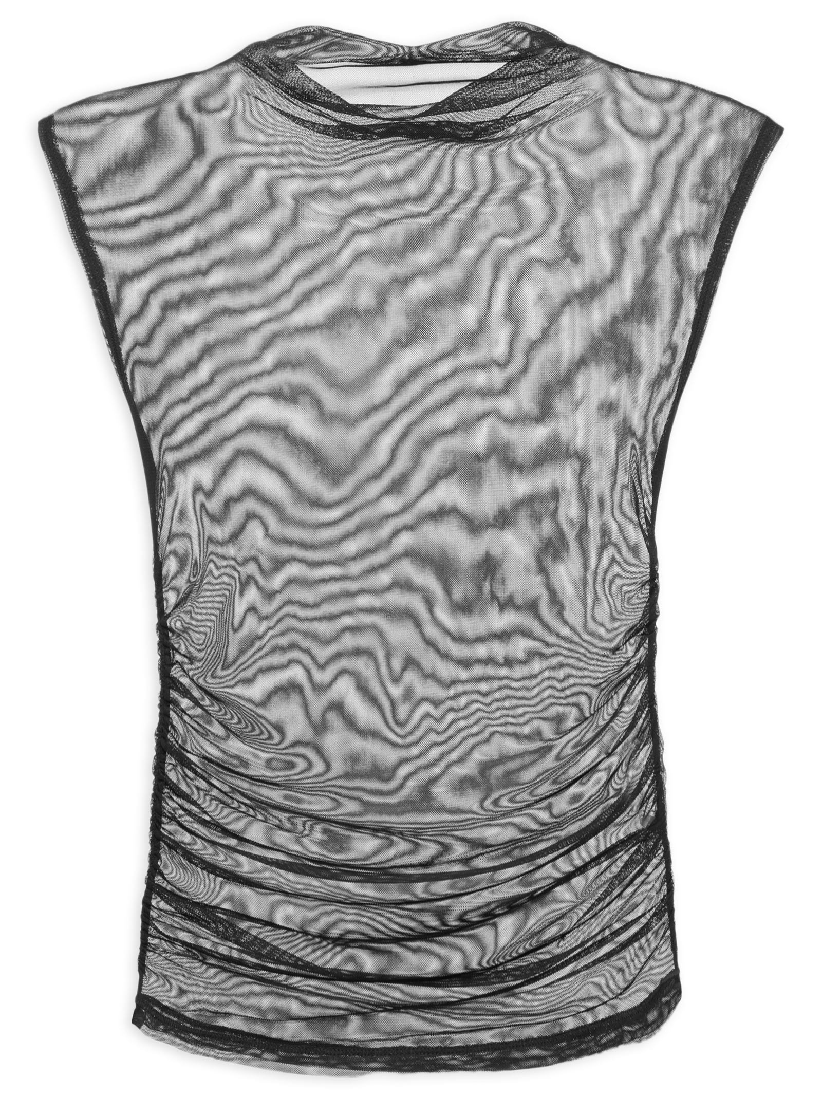 Regata De Tule De Franzidos Preto Animale Jeans