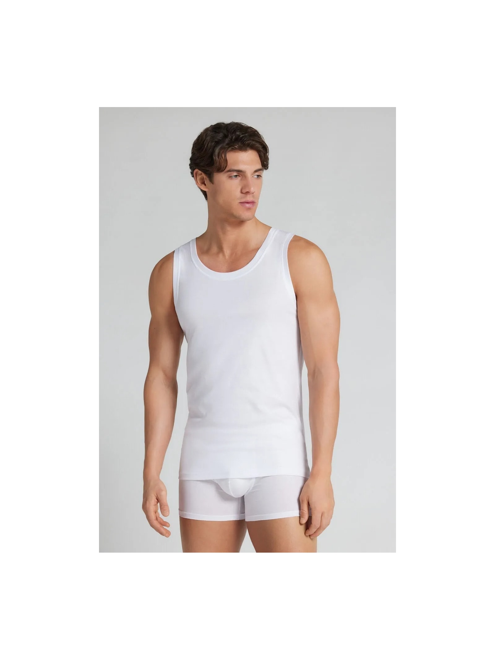 Regata Em Algodão Premium Branco Intimissimi