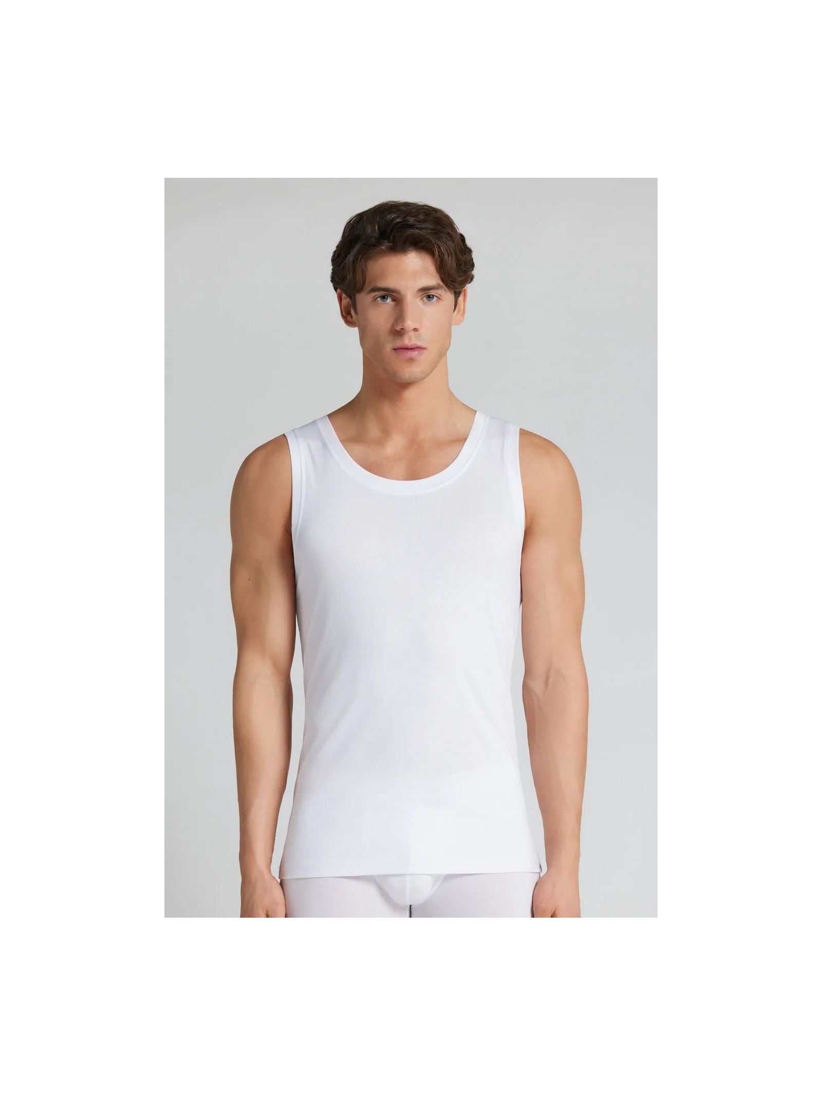 Regata Em Algodão Premium Branco Intimissimi