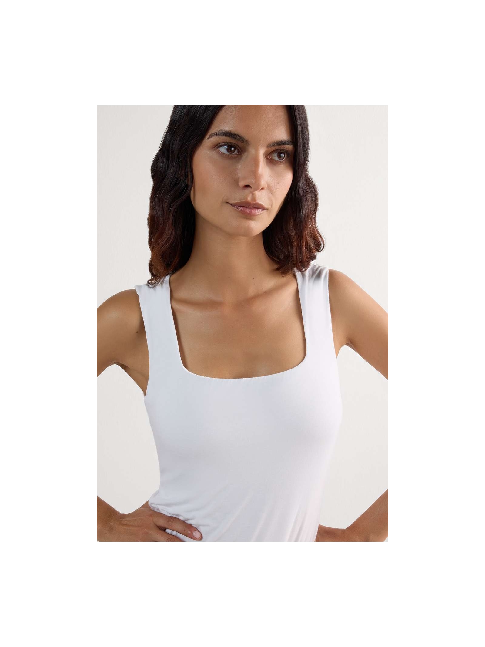 Regata Em Fresh Bamboo Branco Intimissimi