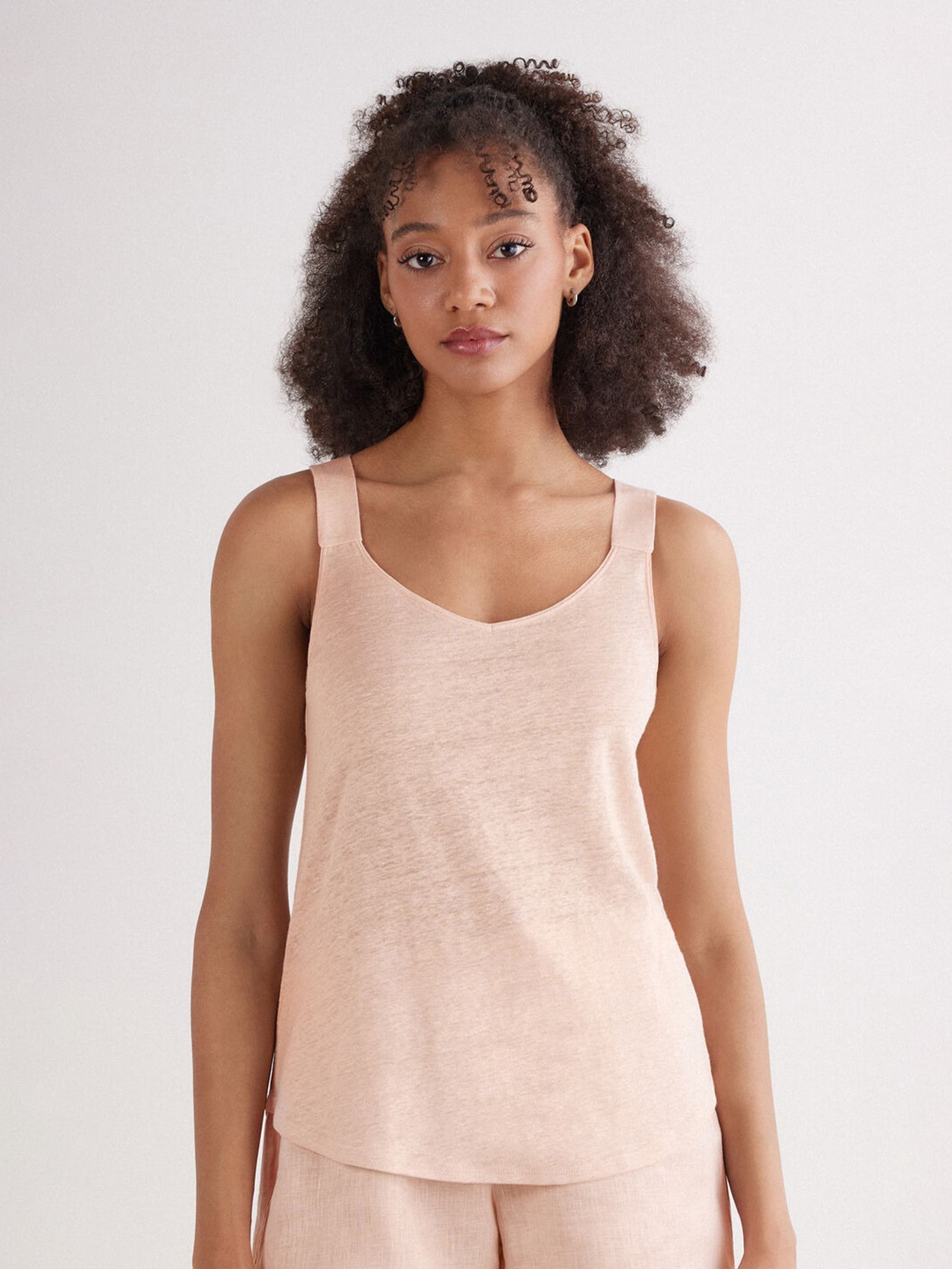 Regata Em Linho The Pure Linen Rosa Intimissimi
