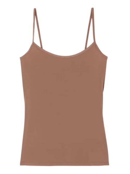 Regata Em Microfibra Ultralight – Marrom