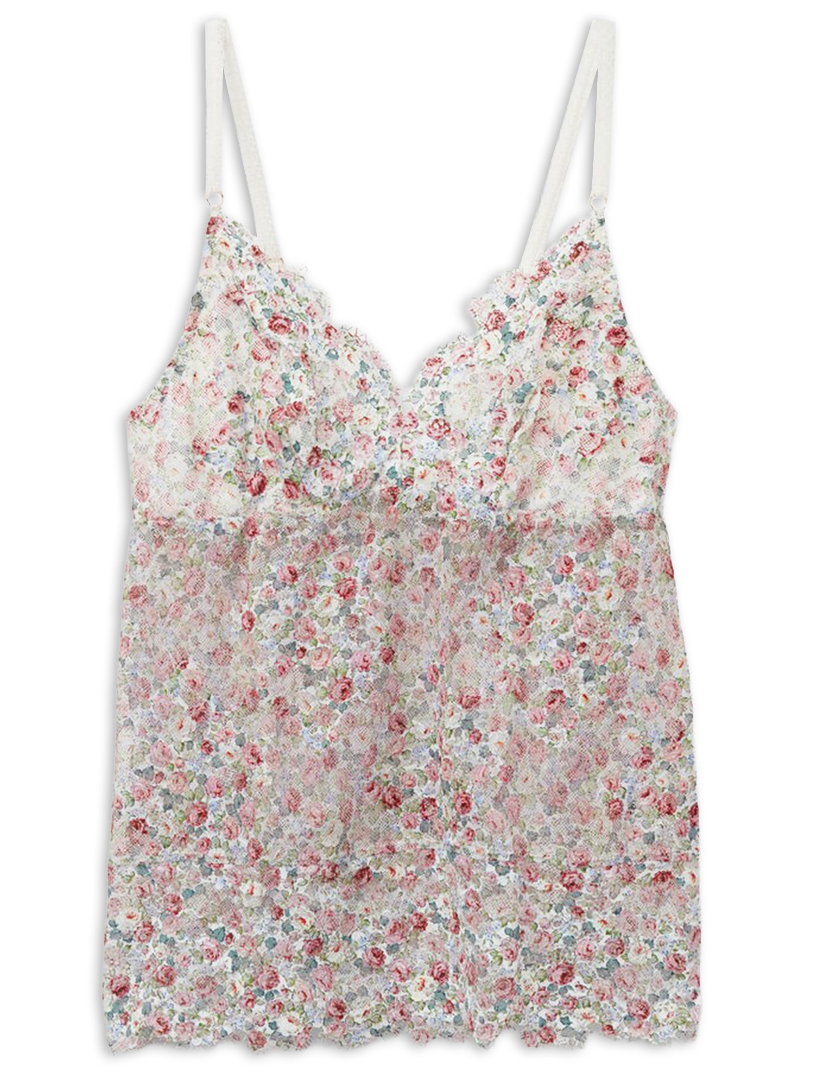 Regata Em Renda Floral Romance Rosa Intimissimi