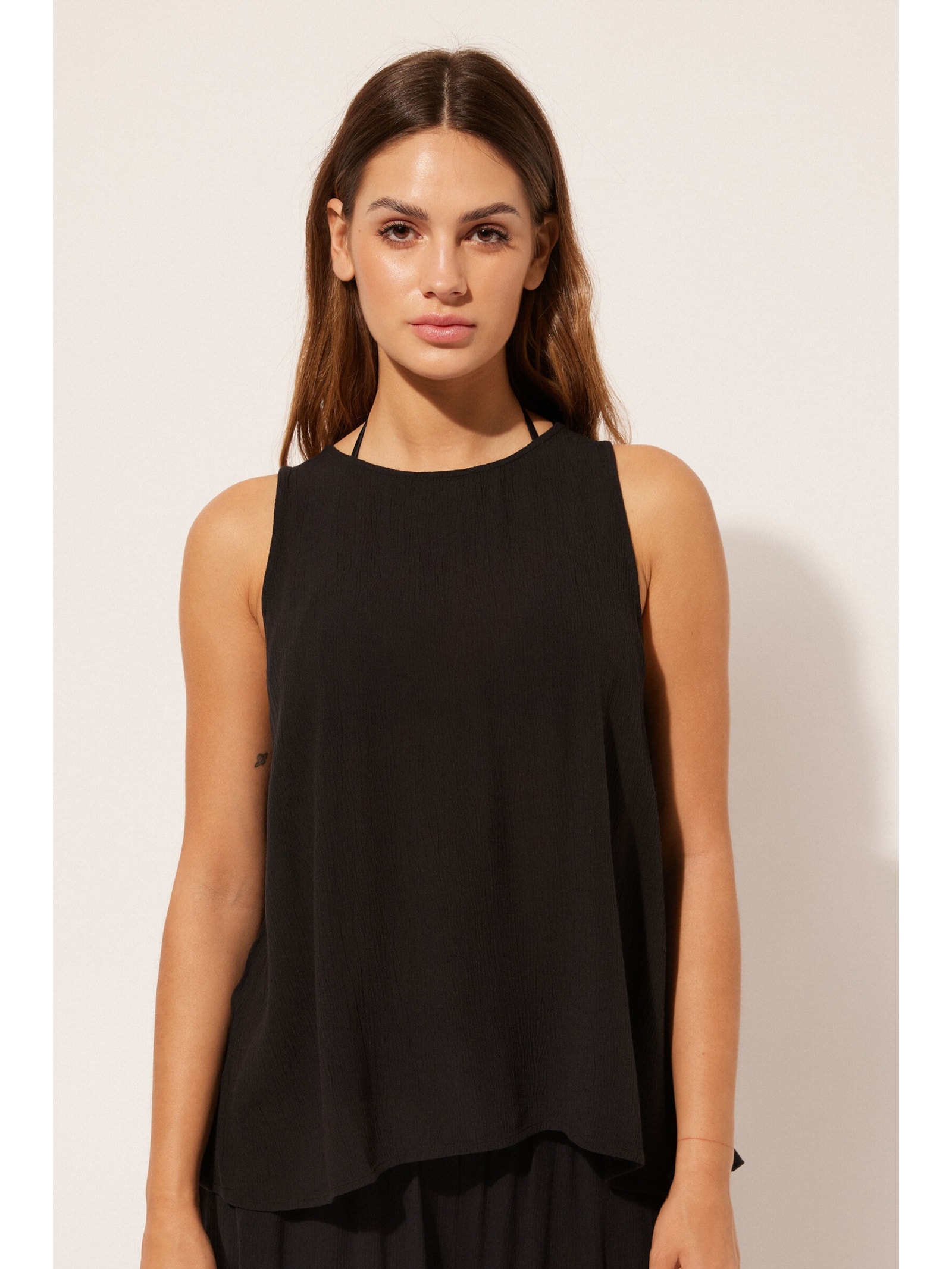 Regata Em Viscose Preto Calzedonia