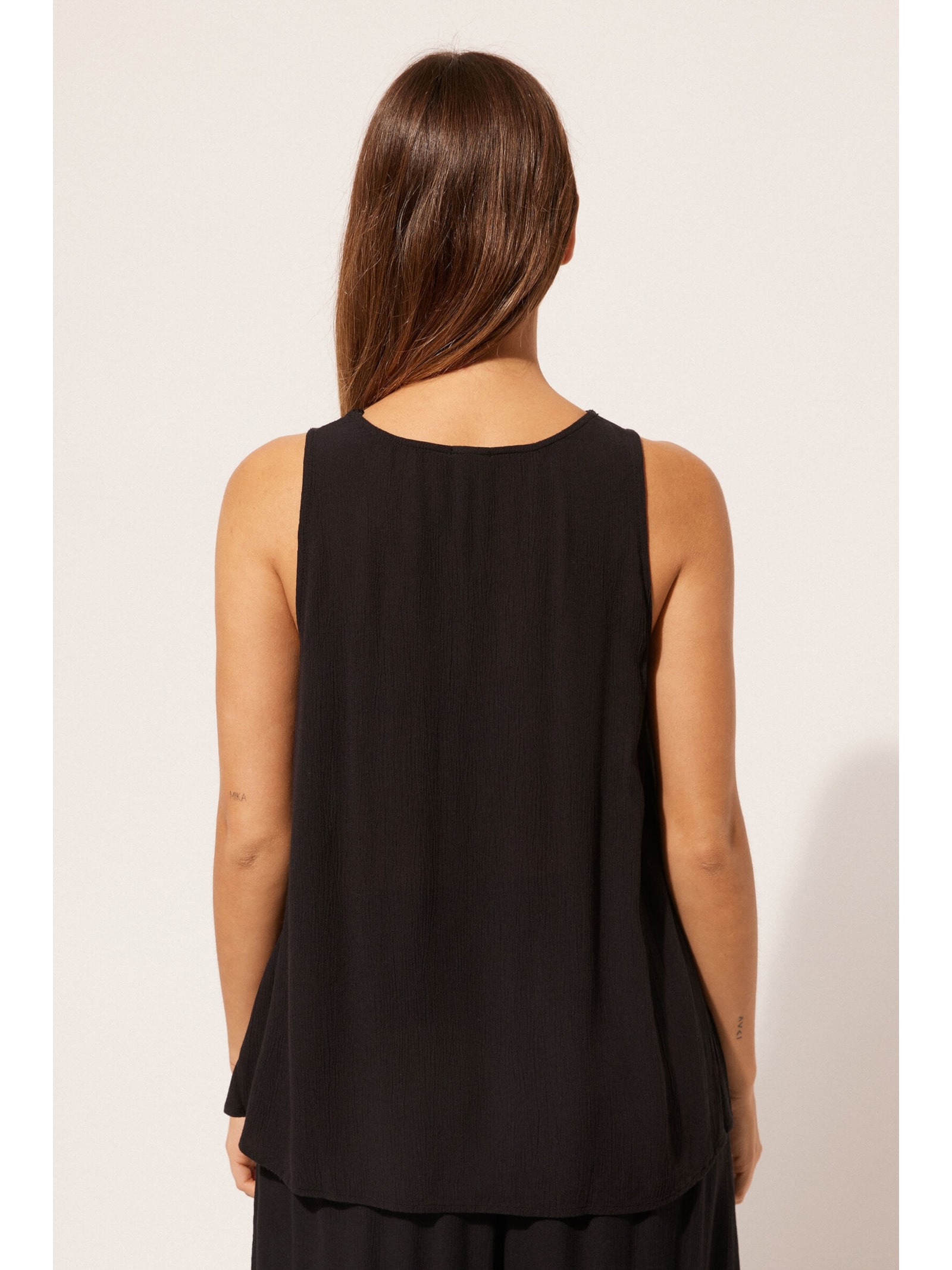 Regata Em Viscose Preto Calzedonia