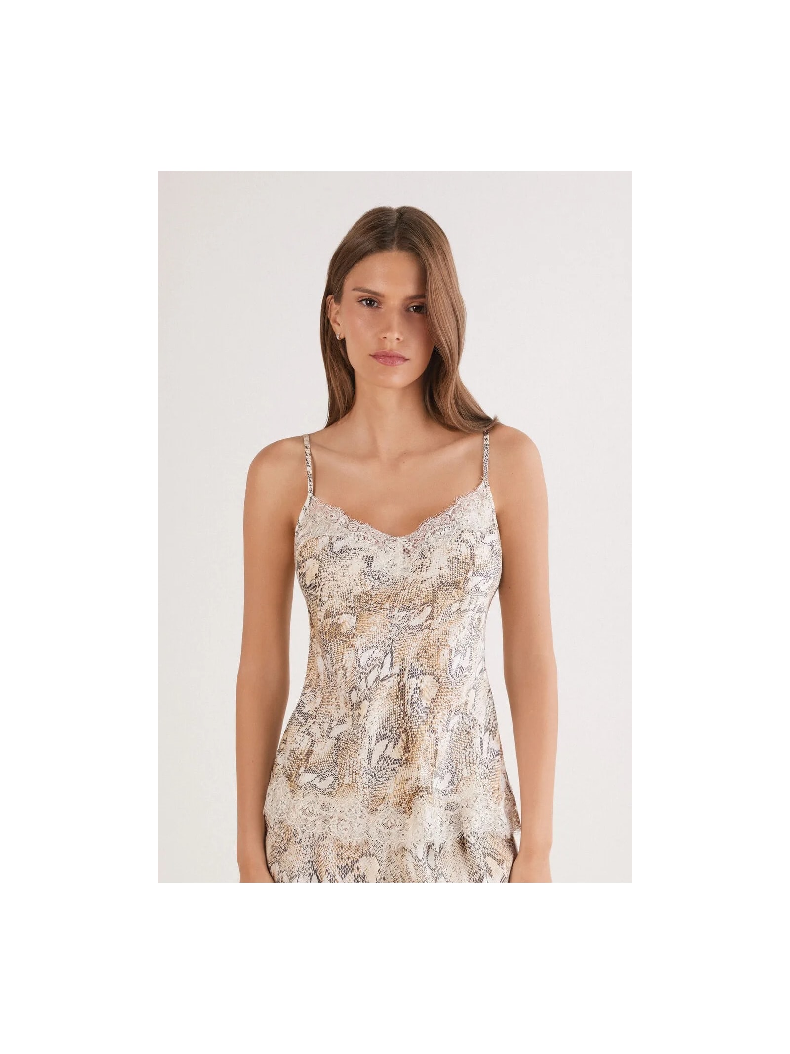 Regata Em Viscose Seductive Glamour Bege Intimissimi