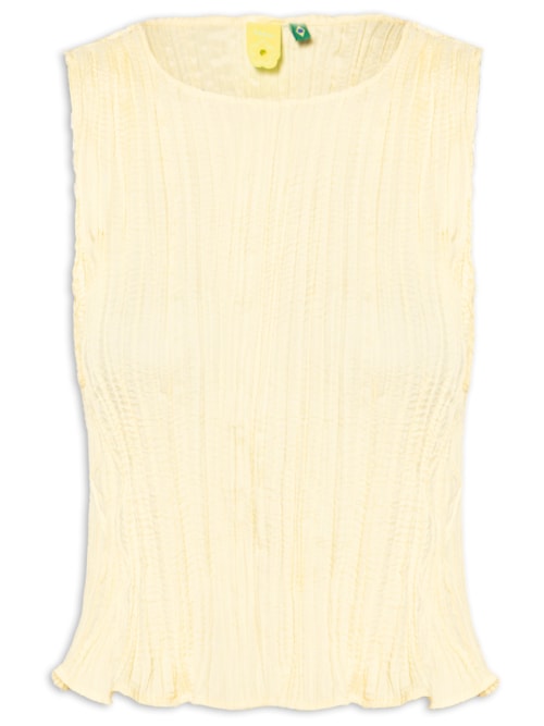 Regata Feminina 3D - Amarelo
