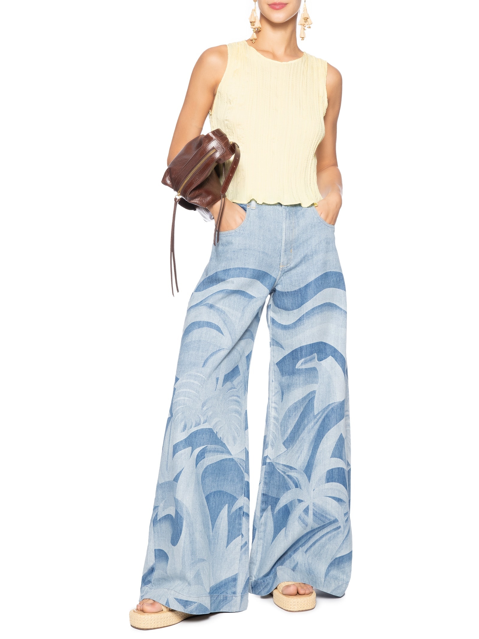 Regata Feminina 3D Amarelo Farm