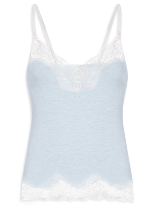 Regata Feminina Alça Regata Flower Co – Azul