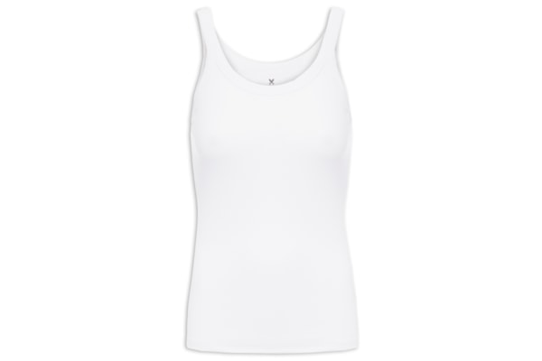 Regata Feminina Alças Finas - Branco 
