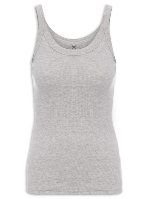 Regata Feminina Alças Finas - Cinza