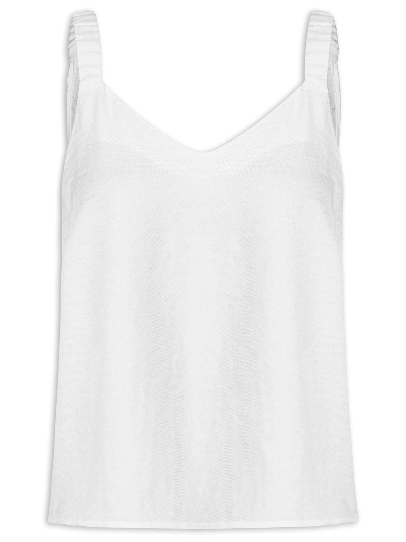 Regata Feminina Alcinha Branco Basiq