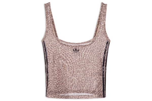 Regata Feminina Allover Print TNK - Marrom