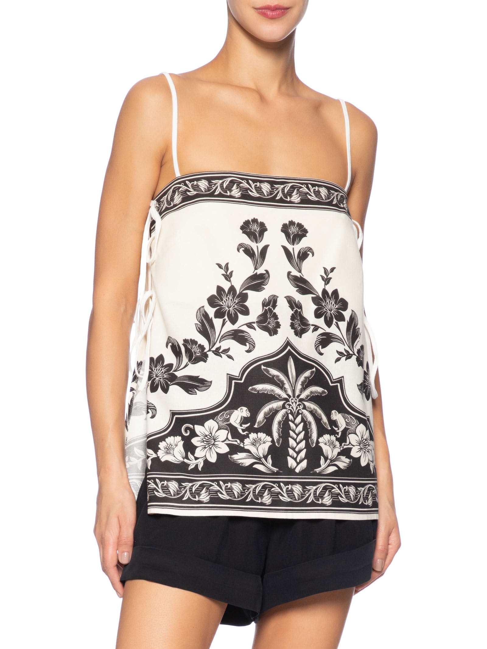 Regata Feminina Amarrações Guanacaste Branco Farm