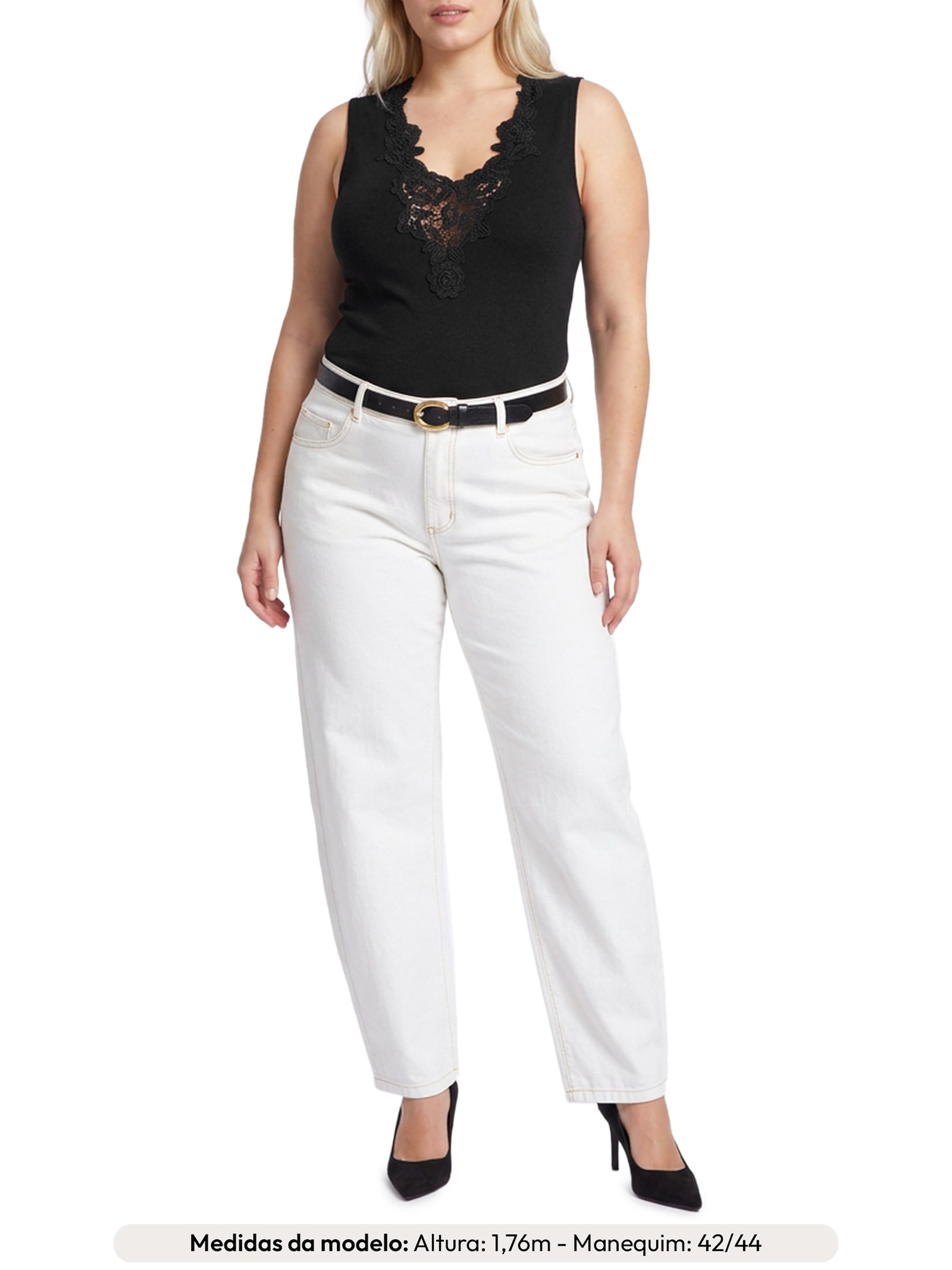Regata Feminina Ana – Preto Le Lis