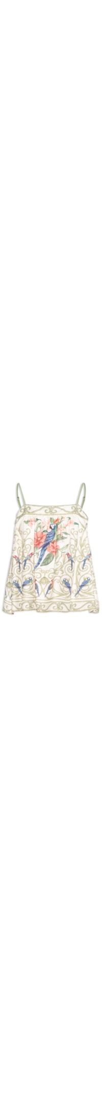 Regata Feminina Arabesco Tropical - Off White