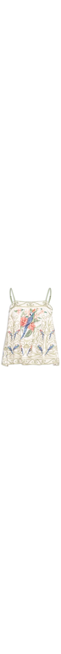 Regata Feminina Arabesco Tropical - Off White
