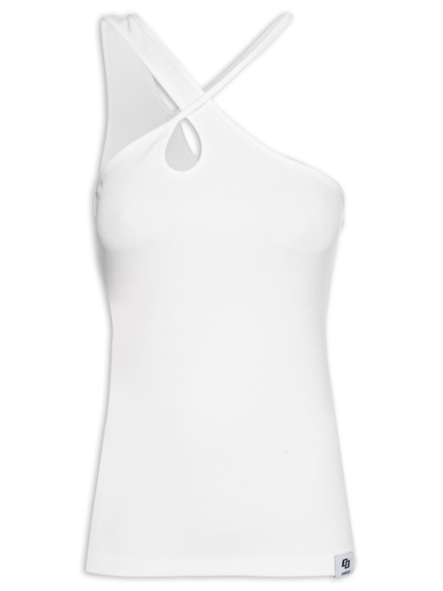 Regata Feminina Assimétrica - Off White