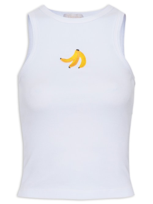 Regata Feminina Banana – Branco