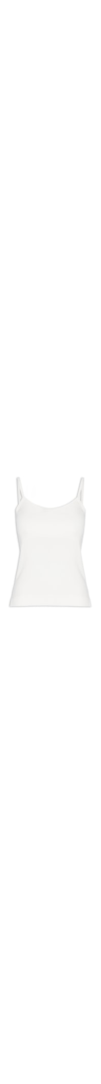 Regata Feminina Basic Alça Fina - Branco