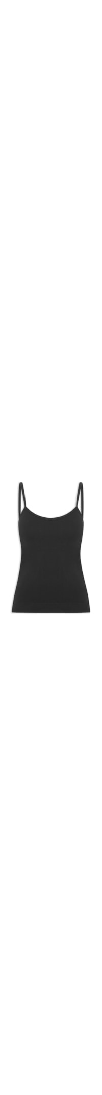 Regata Feminina Basic Alça Fina - Preto