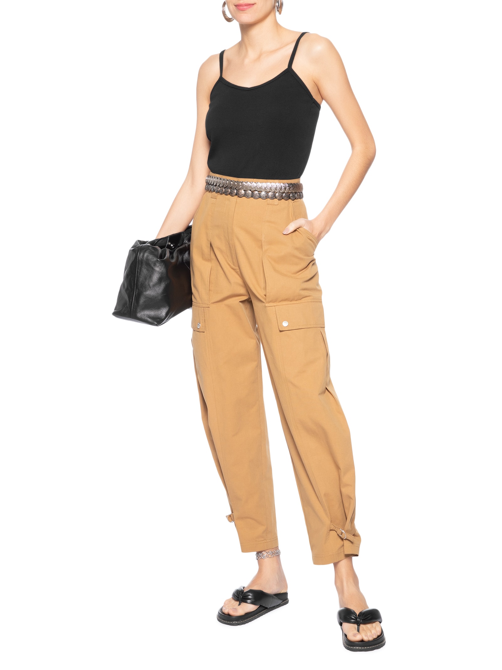 Regata Feminina Basic Alça Fina Preto Animale Jeans