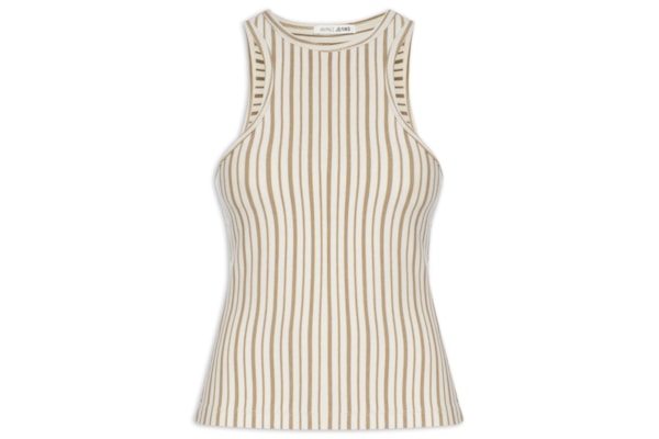 Regata Feminina Basic Fio Tinto - Bege