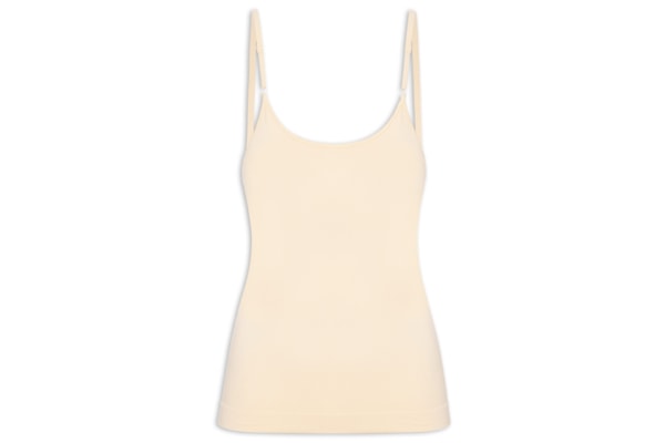 Regata Feminina Básica Alcinha Com Bojo - Bege