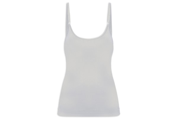 Regata Feminina Básica Alcinha Com Bojo - Cinza