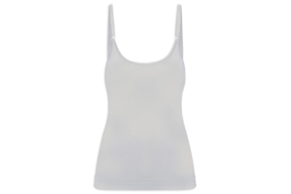 Regata Feminina Básica Alcinha Com Bojo - Cinza