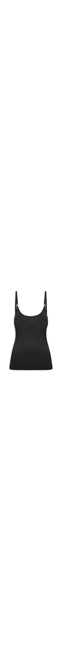 Regata Feminina Básica Alcinha Com Bojo - Preto