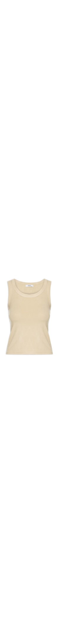 Regata Feminina Básica Canelada - Bege