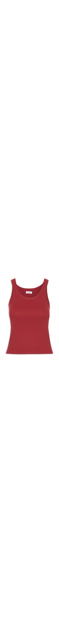 Regata Feminina Básica Canelada - Vermelho