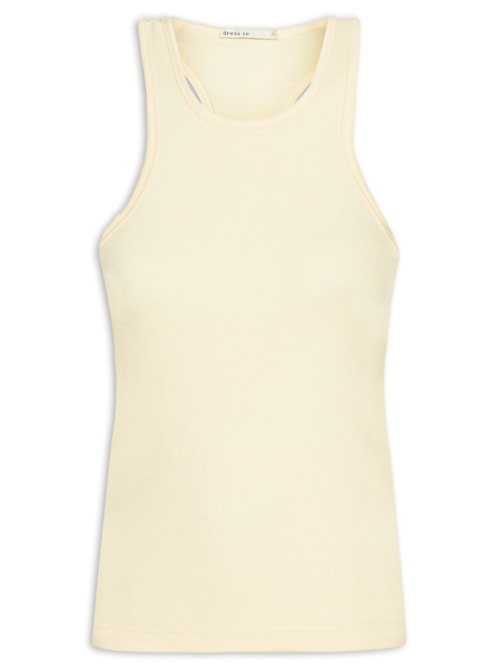 Regata Feminina Básica Canelado – Bege