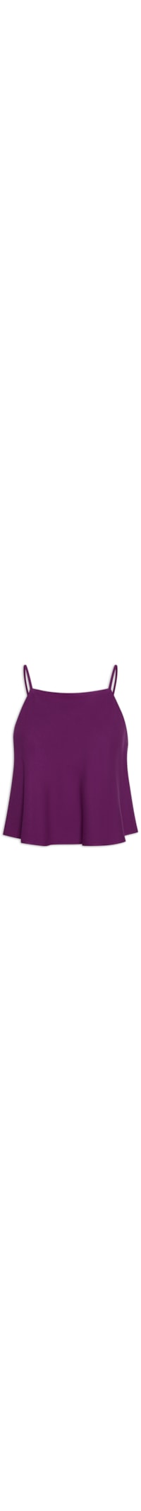 Regata Feminina Básica Crepe - Roxo